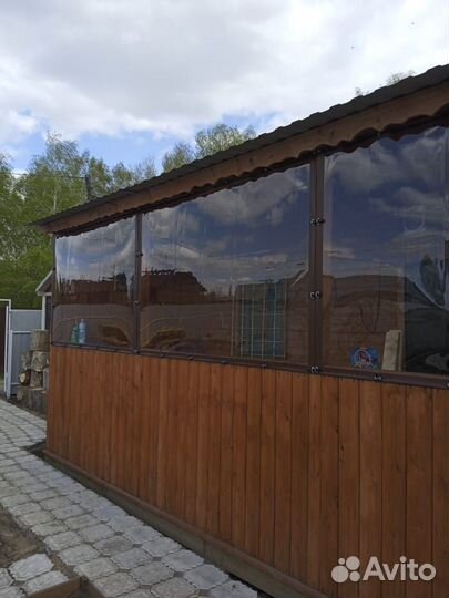 Мягкие окна - ветрозащита для веранды и беседки