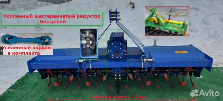 Почвофреза ВАШ ТРАКТОР ФН-190, 2023