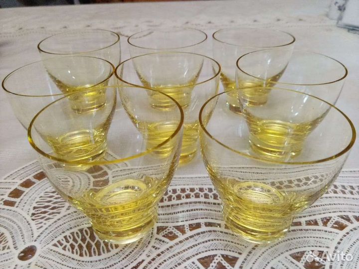 Рюмки СССР Цветное стекло винтаж