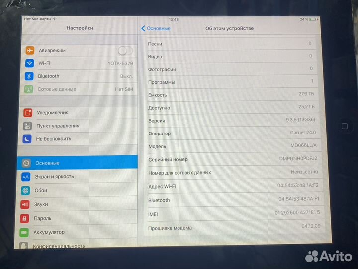 Планшет apple ipad2 на разбор