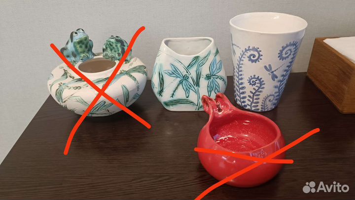 Керамические вазочки ручная работа