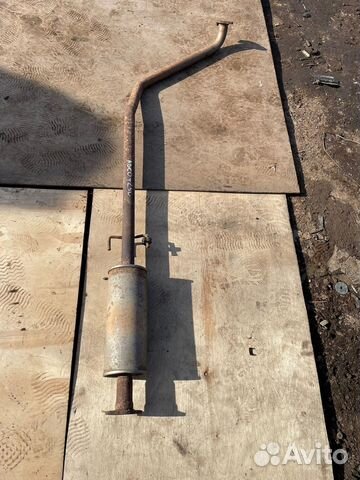 Авео т250 резонатор средняя часть глушителя