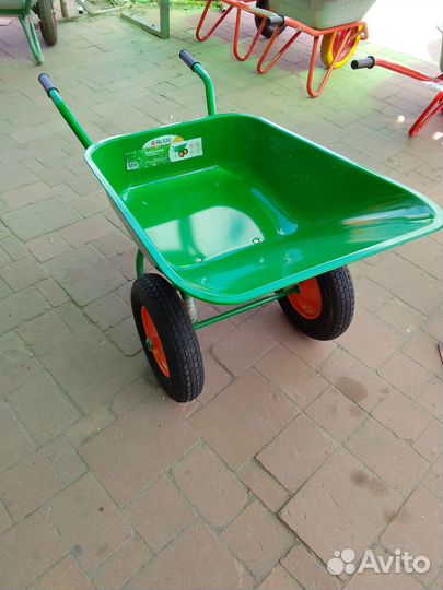 Тачка строительная 2колеса Palisad цвет зеленый