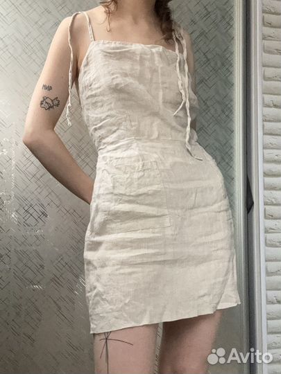Платье льняное