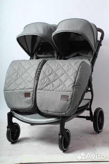 Коляска прогулочная для двойни и близнецов LuxMom