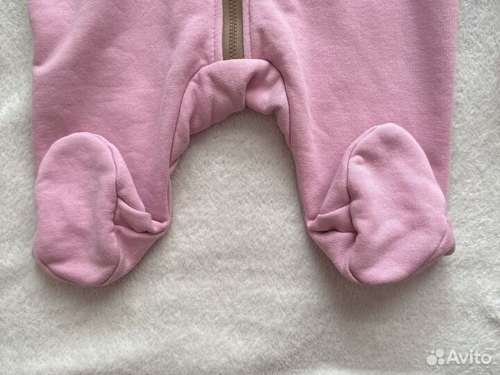 Комбинезон для девочки розовый zipkids 68