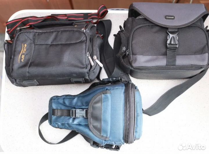 Переходник, аккумуляторы, светофильтры и сумка