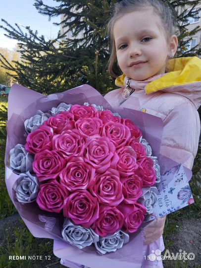 Букет из атласных лент