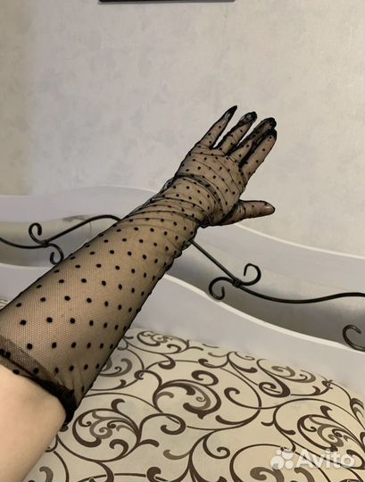 Перчатки винтажные сетка