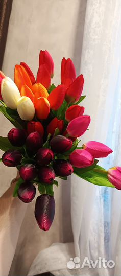 Искусственные цветы тюльпаны