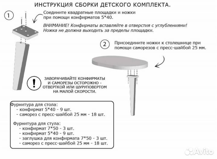 Комплект детской мебели 