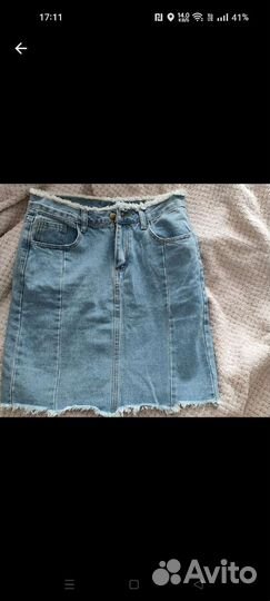 Юбка джинсовая