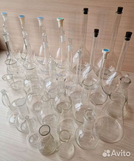 Колбы химические 35 шт одним лотом посуда склянки