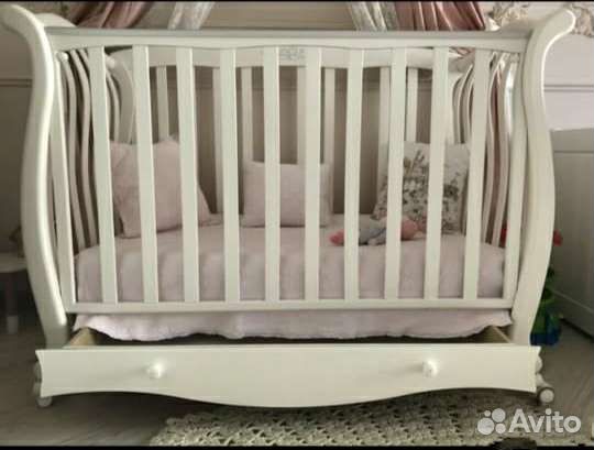 Детская кроватка Baby Italya Andrea lux с матрасом