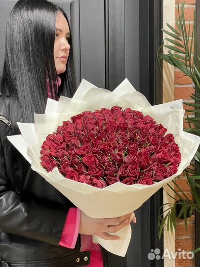 Букет цветов из 101 розы