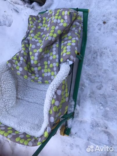 Детские санки коляска бу