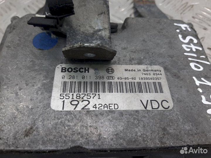 Блок управления двигателя 0281011398 Fiat Stilo (2001-2007)