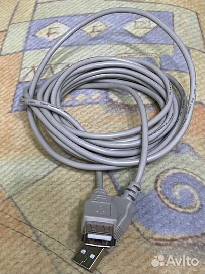 Кабель удлинительный USB 2.0, 3 метра