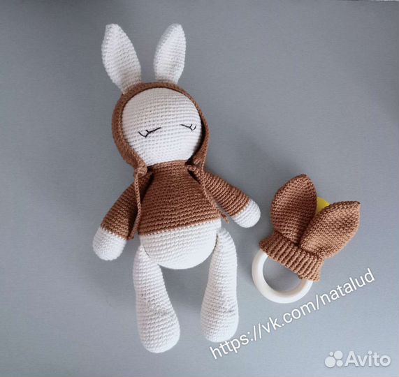 Подарочный набор игрушка зайчик и грызунок