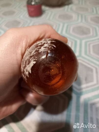 Пасхальное яйцо,медовое стекло 19 век,Мэри Грегори