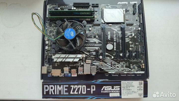 Материнская плата с процессором Asus prime z270-p