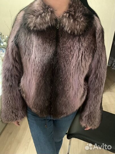 Шуба енотовая