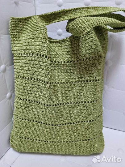 Сумка shopper вязаная