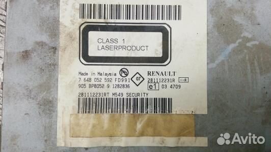 Магнитола dacia sandero 1 (BBR10I401)