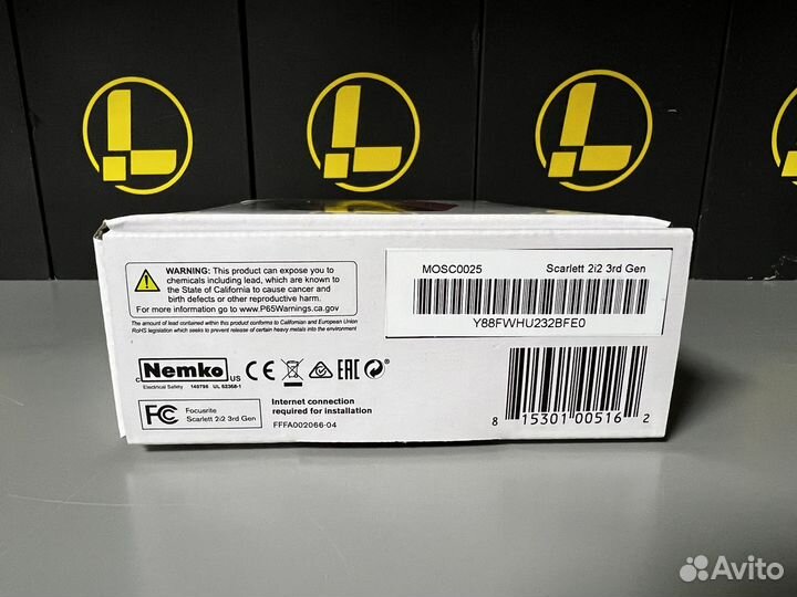 Focusrite Scarlett 2i2 3rd Gen Звуковая карта