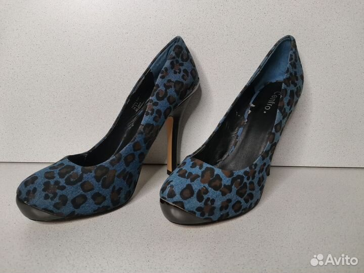 Туфли centro синий леопард 39.5