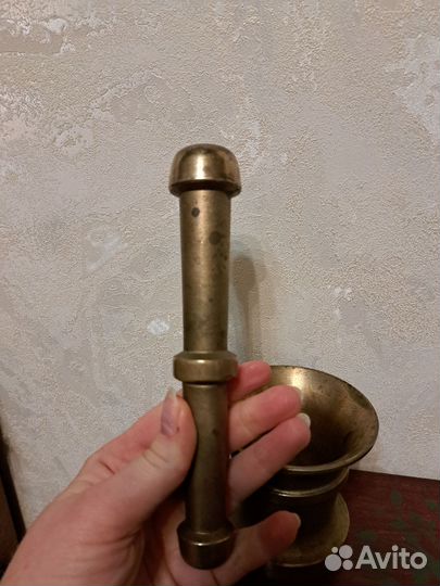 Ступка с пестиком бронза СССР