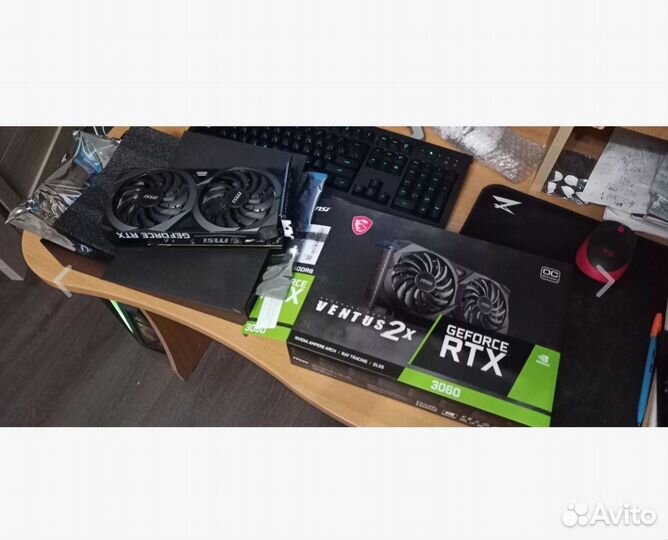 Видеокарта MSI nvidia GeForce RTX 3060 ventus 2X