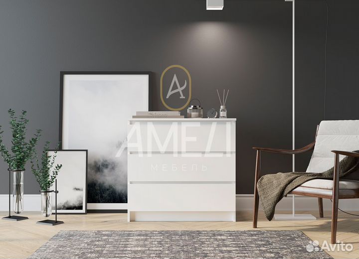 Белый тумба комод в спальню