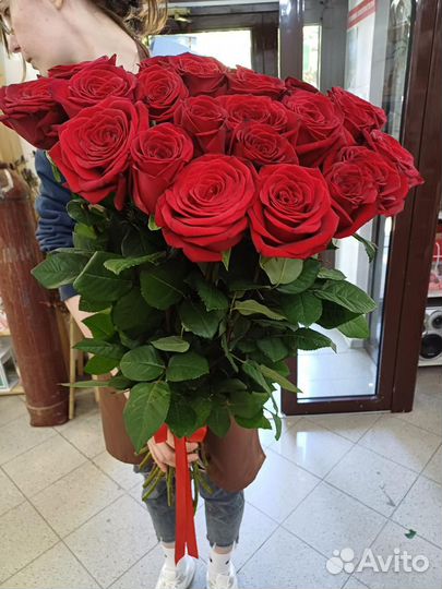 Цветы букеты 21 31 51 101 роза доставка