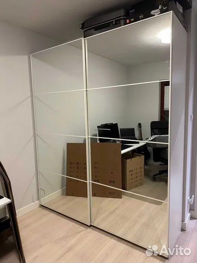 Гардероб икеа пакс с зеркалом