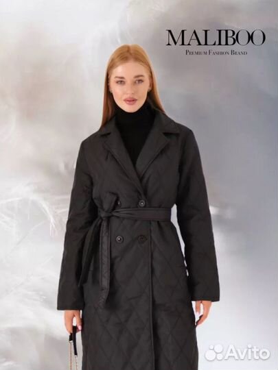 Пальто демисезонное стеганое 48 размер новое