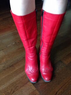 Сапоги кожаные