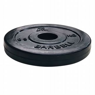 Диск обрезиненный DFC, чёрный, D-26 мм 15 кг