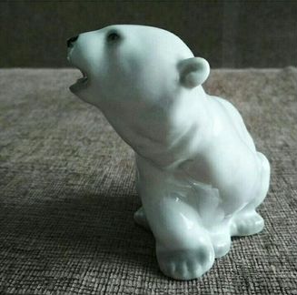 Ретро Статуэтка белый медведь СССР