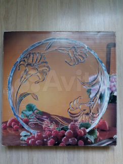 Блюдо большое красивое soga Япония lily стекло