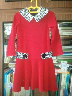 Трикотажное платье (6-8 лет)