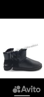Угги черные натуральная кожа