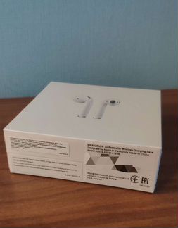 Apple Airpods 2 с беспроводным футляром mrxj2