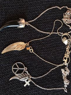 Серьги,цепочки с кулонами