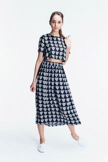 Новый костюм «топ и юбка» S/M