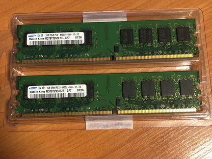 Оперативная память samsung DDR2 3gb 1gb x 3