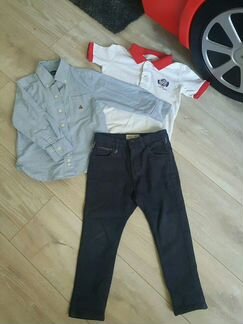 Комплект джинсы и поло Gap,zara
