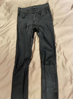 Кожаные брюки J Brand 24 размер