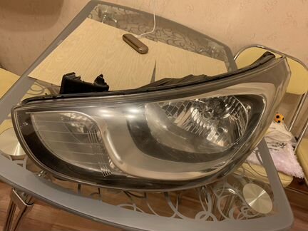 Фара передняя левая Hyundai Solaris, 2011-2014, 92