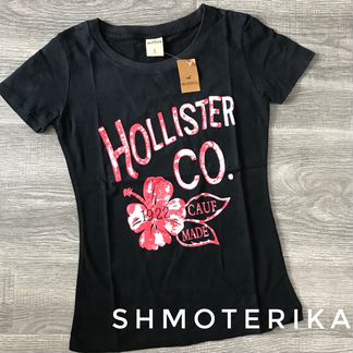 Hollister Футболка женская чёрная, Новая